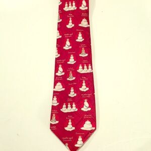 Stylish Snowman Men’s Holiday Tie
